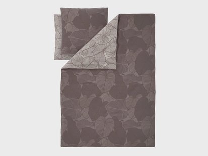LIVARNO Polyester satijn dekbedovertrek, 240 x 220 cm (Bruin)
