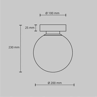 Maytoni wandlamp Basic form, zwart, Ø 20 cm