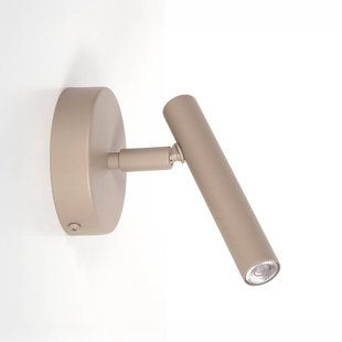 Sopel wandlamp, beige, hoogte 15 cm - SIGMA - Woonkamer - Modern - Metaal - 1 lamp