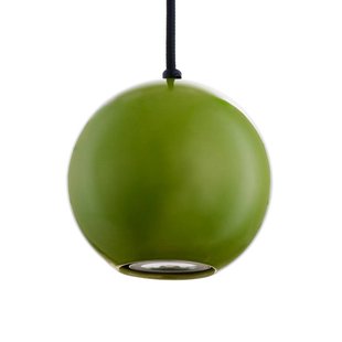 SIGMA Hanglamp Ceramic Ball, Ø 12 cm, groen, keramiek/staal
