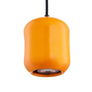 Ceramic Barell hanglamp, lengte 10 cm, groen keramiek - SIGMA - Woonkamer - 1 lamp