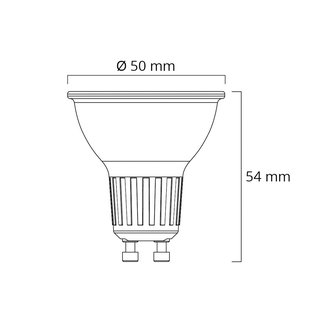 Sylvania LED-reflectorlamp, GU10, 2 W, 3.000 K, 360 lm, dimbaar