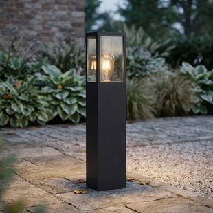 Searchlight Sokkellamp Dubai, zwart, ABS, polycarbonaat, E27