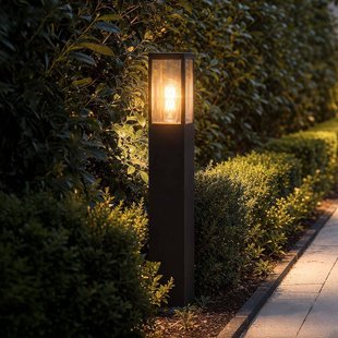 Searchlight Tuinpadverlichting Dubai, zwart, ABS, polycarbonaat, E27