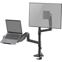 ACT AC8341 Monitorarm 49 inch met gasveer voor 1 monitor met laptophouder