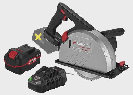 PARKSIDE PERFORMANCE Accu-metaalcirkelzaag 20 V, met accu 4 Ah en snellader 4,5 A