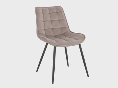 HOME DELUXE Gestoffeerde eetkamerstoel IKALO, 2-delige set. (Lichtbruin)