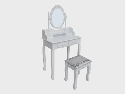 HOME DELUXE Kaptafel ROSY (Wit)