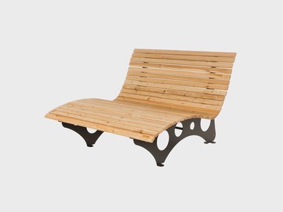 HOME DELUXE Golvenhouten ligstoel TAIGA (150 cm)