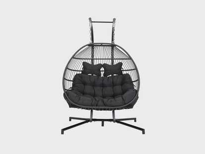 HOME DELUXE Hangstoel LOMA (2-zits, Zwart)