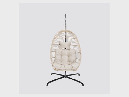 HOME DELUXE Hangstoel LOMA (1-zits, Beige)