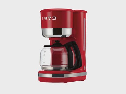 SILVERCREST Koffiezetapparaat met filter, tot 10 kopjes, rood, retro