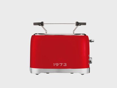 SILVERCREST Broodrooster met 2 sleuven, retro (Rood)