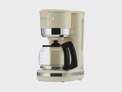 SILVERCREST Koffiezetapparaat met filter, tot 10 kopjes, beige, retro