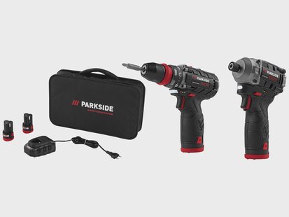 PARKSIDE PERFORMANCE Accu-schroefboormachine en accu-slagschroevendraaier 12 V 170 Nm, met 2 accu's 2 Ah en 1 lader 2,4 A
