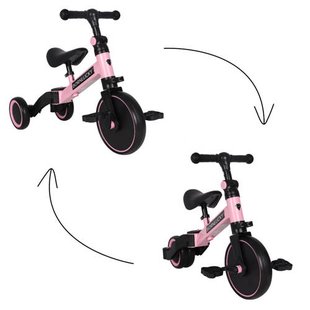 Born Lucky houten loopfiets - roze