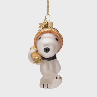 Vondels kerstornament Snoopy op ski's