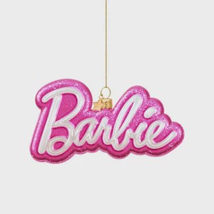 Vondels kerstornament Barbie logo