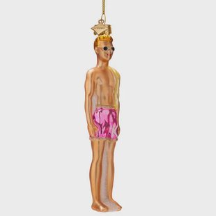 Vondels kerstornament Barbie Ken pop