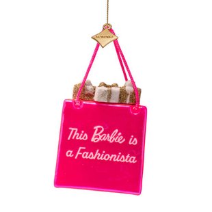 Vondels kerstornament Barbie shopping bag