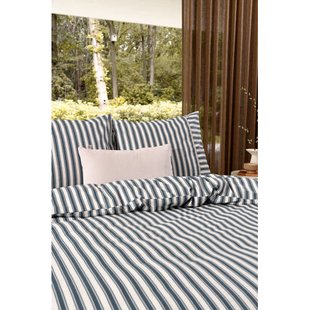 Walra katoenen 1-persoons dekbedovertrek 140x220 cm - blauw