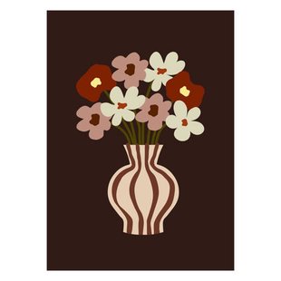 Poster & Frame Poster - FAAD - Brown Flower - 30 x 40