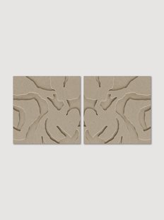 Akoestische wandkunstset Soft Embrace, 2-delig