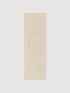 Handgetufte wollen loper Alexia met geometrisch patroon