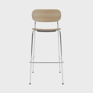 Audo Copenhagen Co Bar Chair barkruk Gechromeerd staal, 75 cm