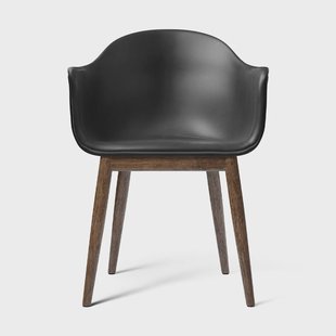 Audo Copenhagen Harbour Dining Chair volledig gestoffeerd Aida 0618-donker gebeitst eikenhout
