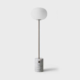 Audo Copenhagen JWDA vloerlamp Carrara marmer-bronzen messing, 130 cm