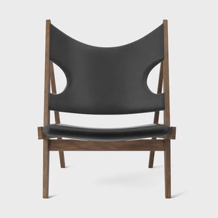 Audo Copenhagen Knitting loungefauteuil Aida 0618-walnoot