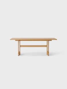 Audo Copenhagen Puffin eettafel eiken massief naturel Naturel eiken, 200x95 cm