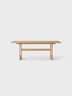 Audo Copenhagen Puffin eettafel eikenfineer Natural Natuurlijk eikenfineer, 200x95 cm