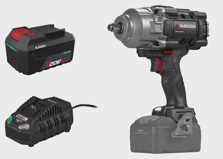 PARKSIDE PERFORMANCE Accu-slagmoersleutel 1/2 20 V, 1356 Nm, met accu 4 Ah en snellader 4,5 A