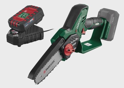 PARKSIDE Mini accu-kettingzaag 20 V, met accu 2 Ah en lader 2,4 A