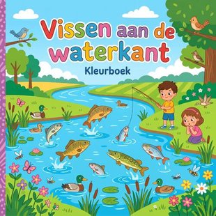 Vissen aan de waterkant