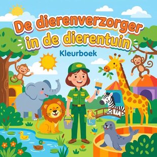 De dierenverzorger in de dierentuin