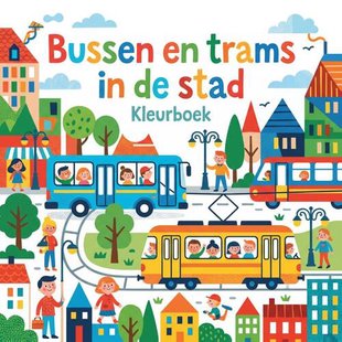 Bussen en trams in de stad