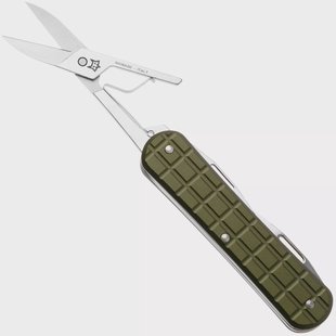 Fox Vulpis 3-Tools FX-VPGPW-130-F3-MG, Stainless Steel, Green Aluminum multitool