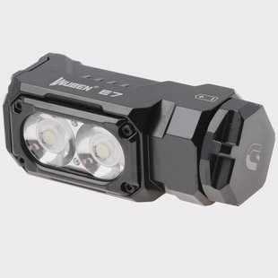 Wuben E7 Black 5000K, oplaadbare EDC-zaklamp, 1800 lumen