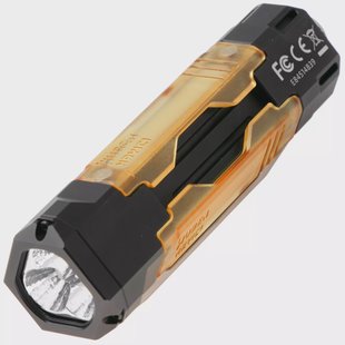 Wuben E8 Black, oplaadbare modulaire kampeer- en EDC-zaklamp met 365nm-UV-licht, 1300 lumen