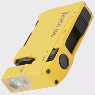 Wuben G5 Yellow, oplaadbare sleutelhanger EDC-zaklamp, 400 lumen