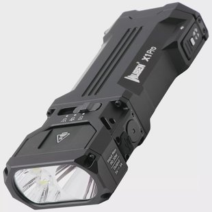 Wuben X1Pro Black, oplaadbare fiets- en EDC-zaklamp en powerbank, 12.300 lumen