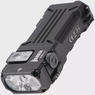 Wuben X2Pro+ Black, oplaadbare tactische fiets- en EDC-zaklamp, 1500 lumen