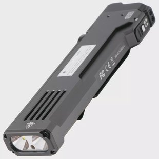 Wuben X5 1R Grey, oplaadbare 3-in-1 tactische EDC-zaklamp met 365nm-UV-licht en groene laser, 1300 lumen