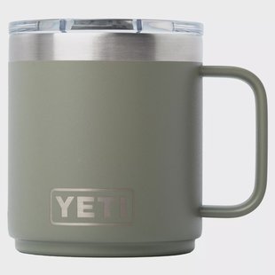 Yeti Rambler Stackable Mug 2.0 10oz Mag Slider Lid, Pampa Green, stapelbare thermosmok met deksel, 295 ml
