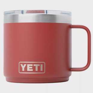 Yeti Rambler Stackable Mug 2.0 14oz Mag Slider Lid, Stag Red, stapelbare thermosmok met deksel, 414 ml