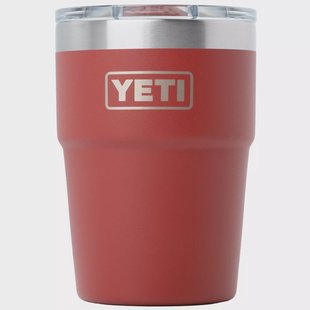 Yeti Rambler Stackable Cup 16oz Mag Slider Lid, Stag Red, stapelbare thermosbeker met deksel, 473 ml