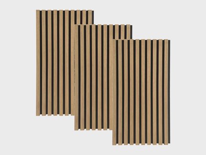 HOME DELUXE Akustisch paneel SONIC (3 x 80 x 40 cm, Oiled Oak)